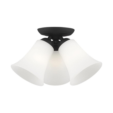 Ridgedale 3 Light 13 Inch Wide Flush Mount by Livex - 6462-04