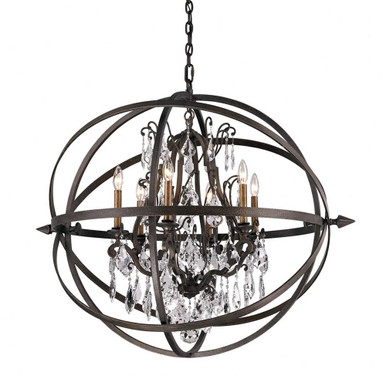 Byron Six Light Extra Large Chandelier by Troy - F2997-VBZ
