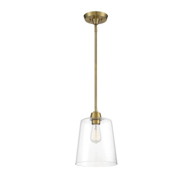 1 Light Mid Century Modern Small Pendant 11.5 Inch Tall by Meridian - M70081