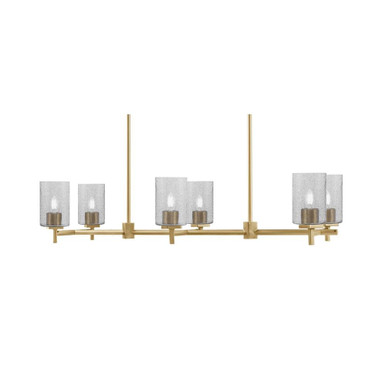 Franklin 6 Light Island 8.25 Inch Tall and 36 Inch Length by Toltec - 1226-825-36