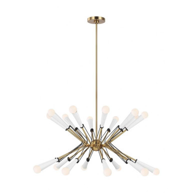 Piro 20 Light Large Chandelier by Visual Comfort Studio - ec11320mbkbbs