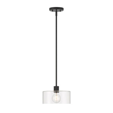 Vibrato 1 Light Pendant 6.75 Inch and 9.75 Inch Wide by Designers Fountain - D285M-9P-MB