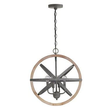 Woodview Oaks 4 Light Large Pendant by Bailey Street Home - 309-BEL-3823415