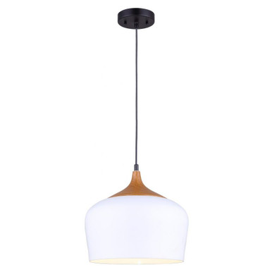 Raphael 1 Light Medium Pendant by Canarm Inc - IPL614A01WH