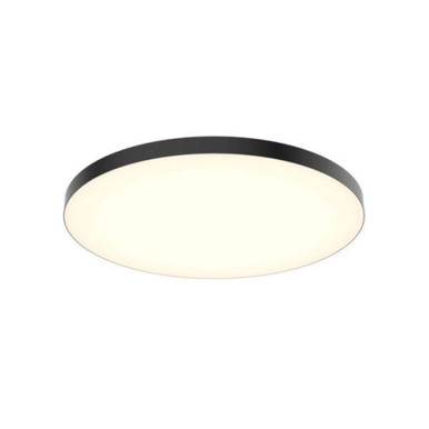 Fusion 25W 1 LED Flush Mount 1.13 Inch Tall and 12.75 Inch Wide by DALS - TLFM12-CC-BK
