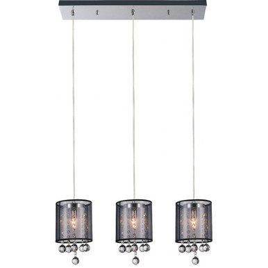 Radiant 3 Light Mini Chandelier by CWI - 5062P24C-92424