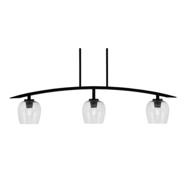 Kurve 3 Light Down Glass Island Pendant by Toltec - 3736-MB-48