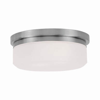 Stratus 2 Light 8 Inch Wide Flush Mount by Livex - 7390