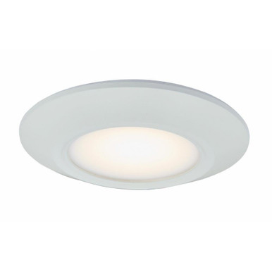 Button 1 Light 6.25 Inch Wide Flush Mount by Abra - 30099FM-WH-Button