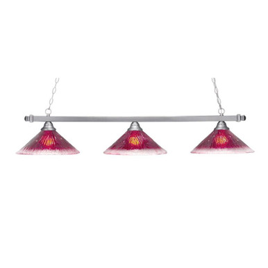 Square 3 Light Small Island Chandelier by Toltec 803-16115525 - 803-16115525