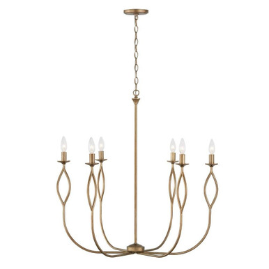Cohen 6 Light Large Chandelier by Capital - 452562ML