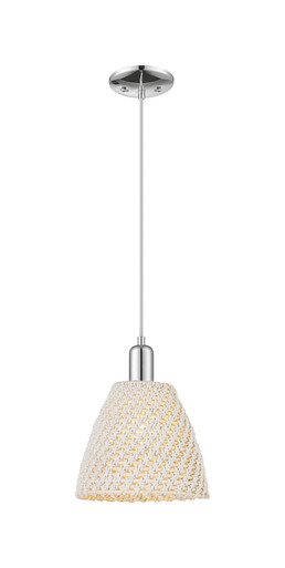 Natural Ballston Dome 1 Light Cord Mini Pendant 11.95 Inch by Innovations - 716-1P-NBD-9_P