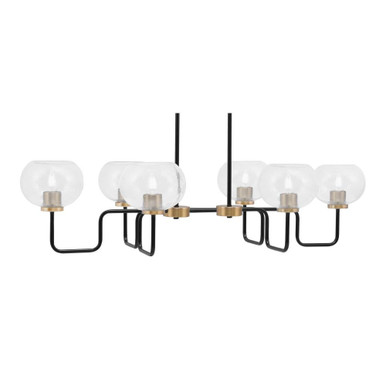 Sandia 6 Light Island 10.5 Inch Tall and 43 Inch Length by Toltec - 6236-105-43