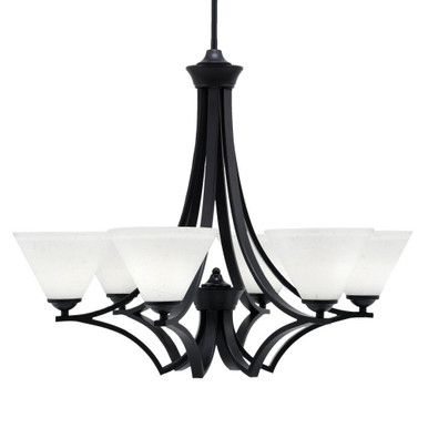 Zilo 6 Light Large Chandelier by Toltec 566-MB-302 - 566-MB-302