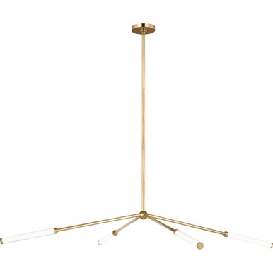 Poza 25.4W 4 LED Chandelier 63.5 Inch Wide by Visual Comfort Modern - SLCH746
