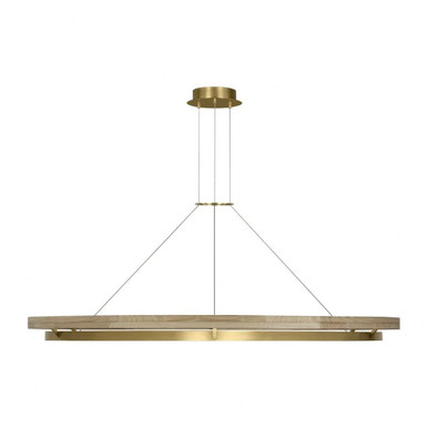 Grace 1 Light Oversized Chandelier by Visual Comfort Modern - SLCH30030HABNO