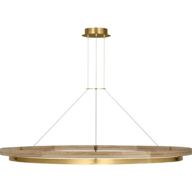 Grace 1 Light Oversized Chandelier by Visual Comfort Modern - SLCH30030HABNO