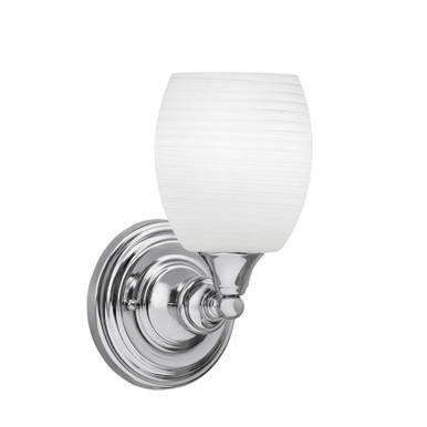 Any 1 Light Linen Glass Wall Sconce 10.25 Inch Tall by Toltec - 40-5-1025-