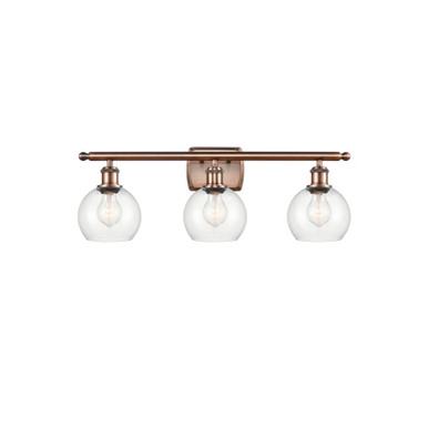 Athens 3 Light Bath Vanity 8.88 Inch Tall X 25.88 Inch Wide by Innovations - 516-3W-G12-6