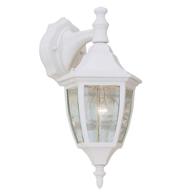 Budget Cast Aluminum 1 Clear Beveled Wall Lantern by Designers Fountain - 2461