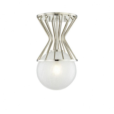Petra 1 Light 7.75 Inch Wide Semi Flush Mount by Mitzi - H267601-PN