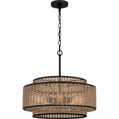 5 Light Large Pendant 20 Inch Wide by Quoizel - QP6161MBK