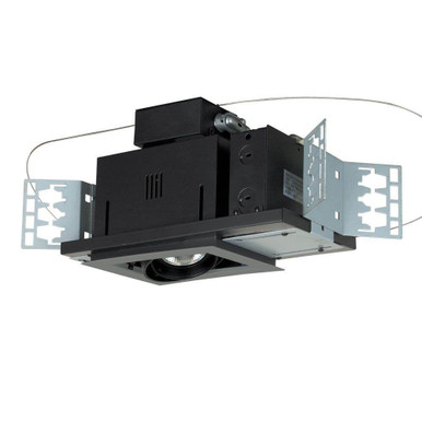 One Light 50W Double Gimbal Recessed Line Voltage Fixture by Jesco  - MGP20-1WB