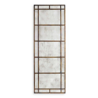 Hermitage Crest 79.38 Inch Rectangular Wall Mirror by Bailey Street Home - 208-BEL-602849