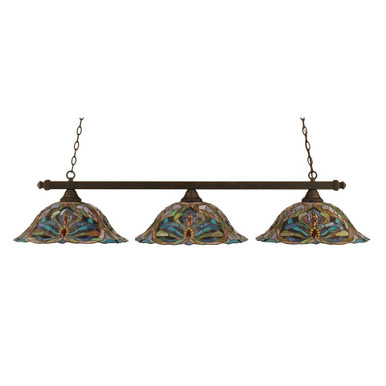 Square 3 Light Small Island Chandelier by Toltec 803-1910755725 - 803-1910755725