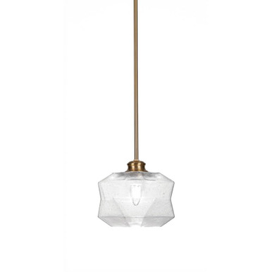 Rocklin 1 Light Small Pendant 9 Inch Wide by Toltec - 72-9-775-