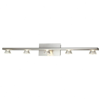 Jet 45W 5 LED Light Vanity Light by Abra - 20066WV-BN-Jet