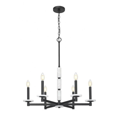 Clay Las 6 Light Chandelier 29 Inch Tall and 28 Inch Wide by BSH - 372-BEL-1374832