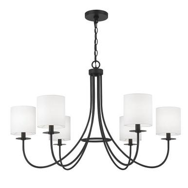 6 Light Oversized Chandelier by Meridian M100117 - M100117