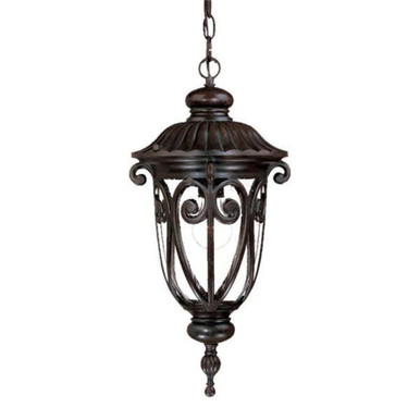 Naples One Light Outdoor Hanging Lantern 9.38 x 20.5 Inches by Acclaim  - 2116MM