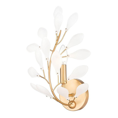 Claudine 1 Light Wall Sconce 15.5 Inch Tall and 10 Inch Wide by Z Lite - 353-1S-MGLD