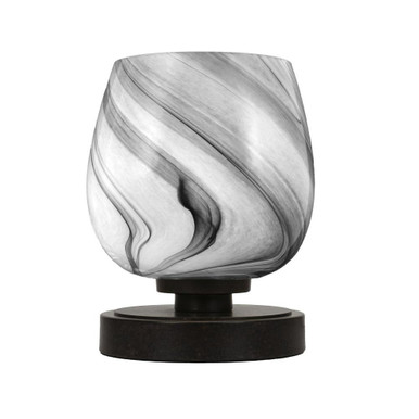 Luna 1 Light Accent Table Lamp 8 Inche Tall and 6 Inches Wide by Toltec  - 51-DG-4819