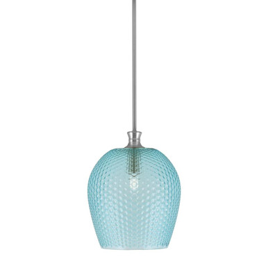 Zola 1 Light Stem Hung Medium Pendant 15 Inch Tall by Toltec - 75-15-1