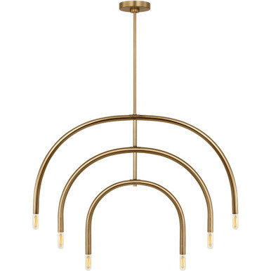 Hadden 6 Light Oversized Chandelier by Visual Comfort Studio - DJC1126