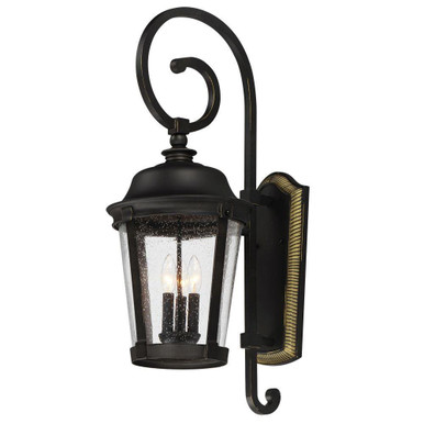 Alford Court 3 Light Candle Style Outdoor Wall Lantern by BSH - 93-BEL-597065
