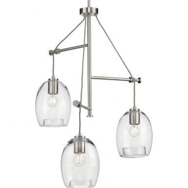 Caisson 3 Light Oversized Pendant by Progress - P500160