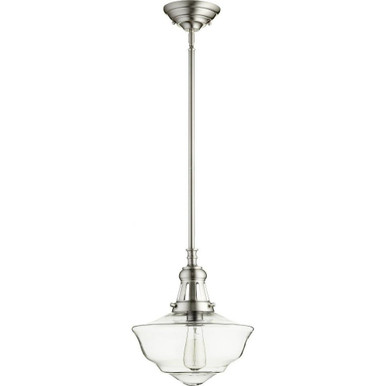 1 Light Medium Schoolhouse Pendant by Bailey Street Home - 183-BEL-667660
