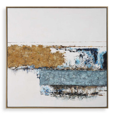 Stacked Against 61.75 Inch Canvas Art by Uttermost - 32280