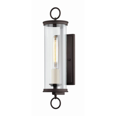 Aiden 1 Light Wall Sconce 19.5 Inch Tall by Troy - B7301-TBZ