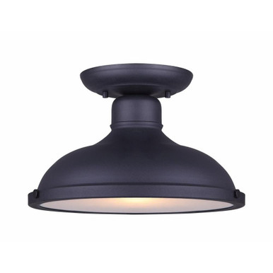 Marcella 1 Light 4.38 Inch Wide Semi Flush Mount by Canarm Inc - IOL360BK