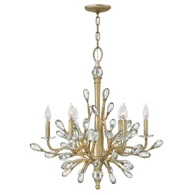 Eve 6 Light Medium Nature Inspired Chandelier by Fredrick Ramond - FR46806CPG