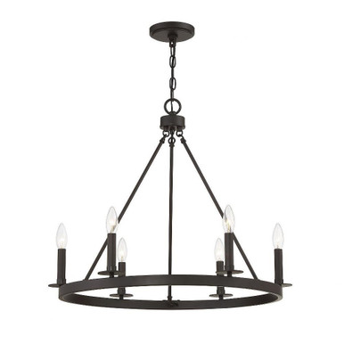 6 Light Medium Chandelier by Meridian M10093 - M10093