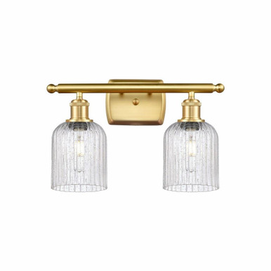 Bridal Veil 2 Light Bath Vanity 10 Inch Tall X 15 Inch Wide by Innovations - 516-2W-G559-5-GL