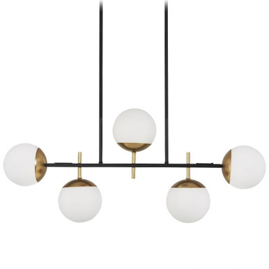 Alluria 5 Light Small Linear Island Pendant by George Kovacs - P1355-618