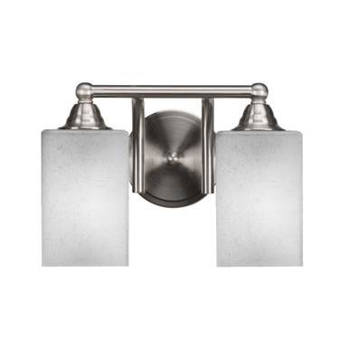 Paramount 2 Light Steel Vanity Light 8.5 Inch Tall by Toltec - 3422-BN-530