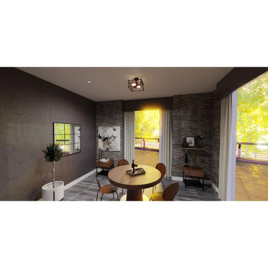 Home Farm Paddock 2 Light 13 Inch Semi Flush Mount by Bailey Street Home - 71-BEL-5054272